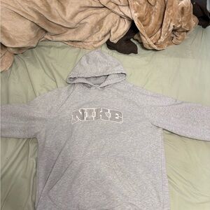 Nike Men's Light Gray Hoodie